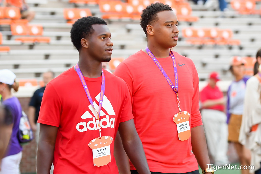 Clemson Recruiting Photo of Jacolbe Cowan and porterrooks