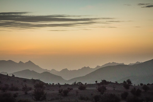 Sunrise on Jebel Akhdar, Oman