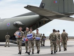 Royal Marines unload aid in Turks & Caicos Islands following devastating hurricane Irma