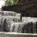 Jumping off the Waterfall at First Dam - Ithaca, NY