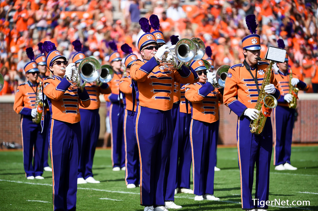 Clemson Football Photo of Tiger Band and Boston College