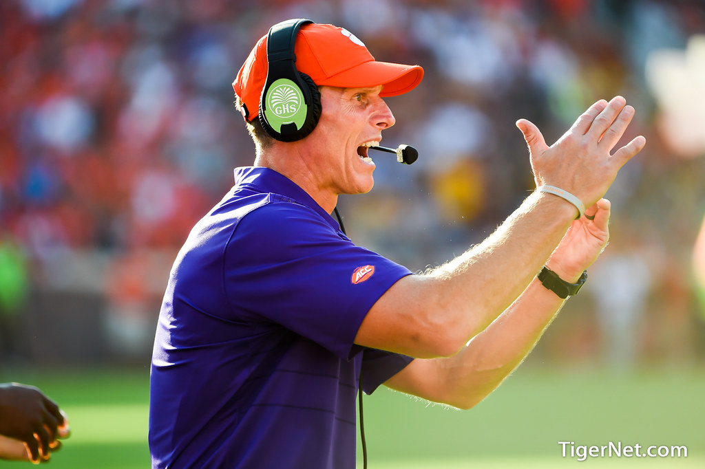 Clemson Football Photo of Brent Venables and Boston College