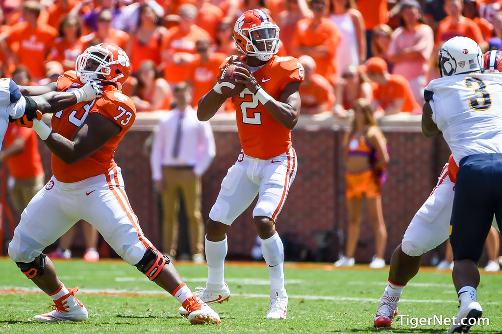 Clemson Football Photo of Kelly Bryant and kentstate