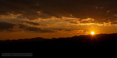 Sunset In the mountain. Golden Triangle. Thailand, Myanmar & Laos border