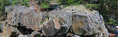 Magnetite banded iron formation (Soudan Iron-Formation, Neoarchean, ~2.722 Ga; Rt. 169 roadcut between Soudan & Robinson, Minnesota, USA) 23