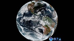 Moon's Shadow Moves East of The Mississippi as seen by GOES-16 during the 2017 Solar Eclipse