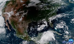 GOES-16 Spies the Moon's Shadow over the Central Plains