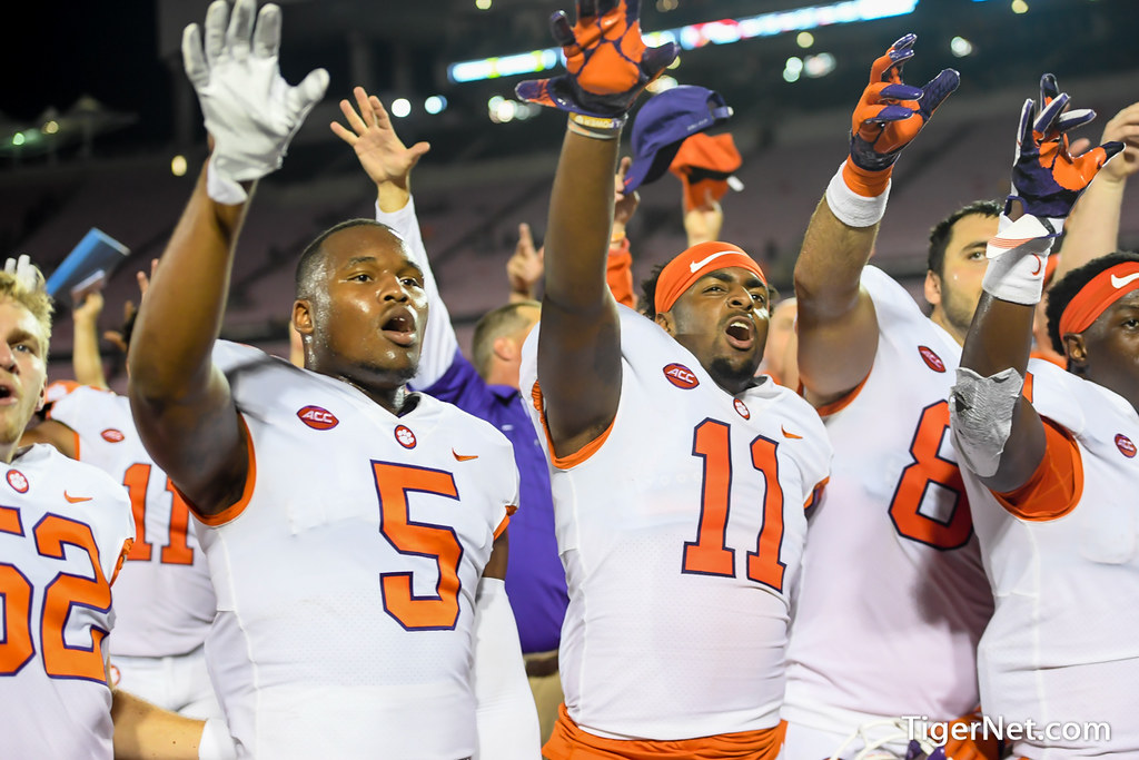 Clemson Football Photo of Shaq Smith and Louisville