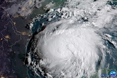 GOES-16 Geocolor Image of Tropical Storm Harvey