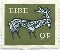 9p Postage Stamp - Ireland