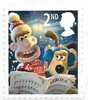 UK Second Class Postage Stamp - Wallace and Gromit
