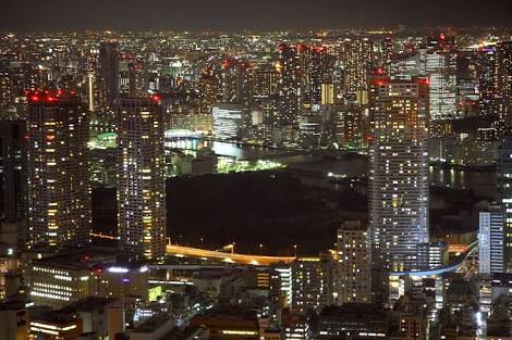 東京タワーから、此の地の夜景もいいね！