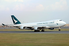 Cathay Pacific Cargo B747-400F B-LID departing HKG/VHHH
