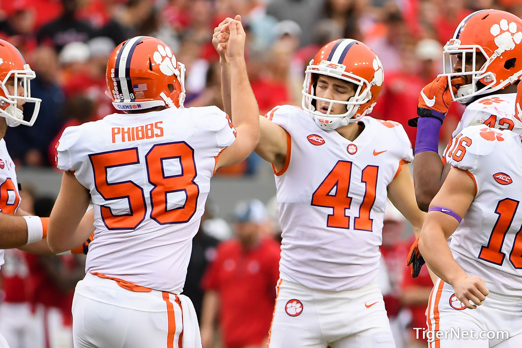 Clemson Football Photo of Alex Spence and NC State