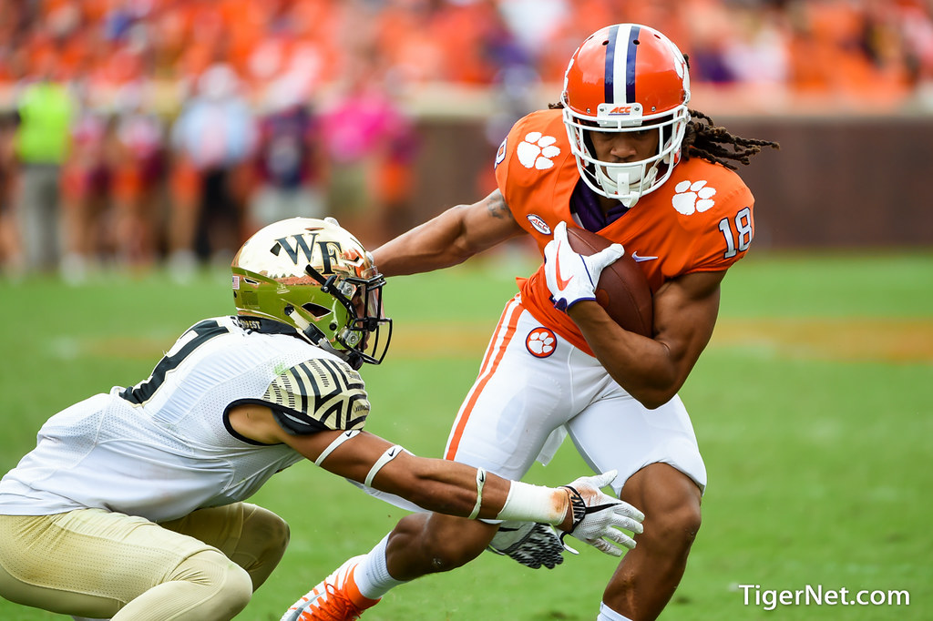 Clemson Football Photo of TJ Chase and Wake Forest
