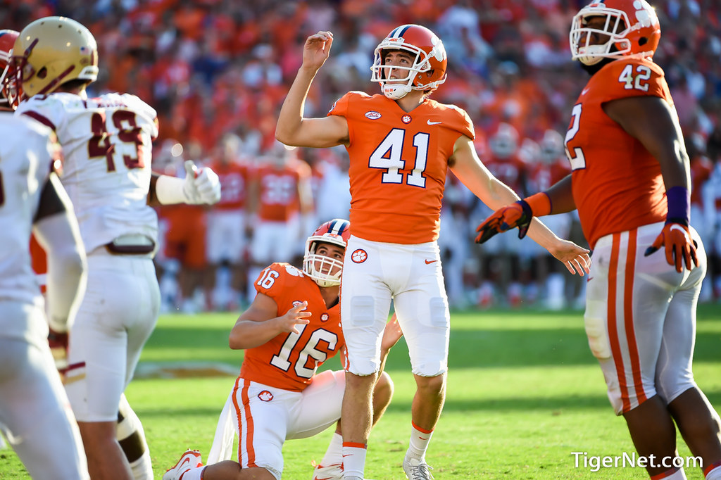Clemson Football Photo of Alex Spence and Will Swinney and Boston College
