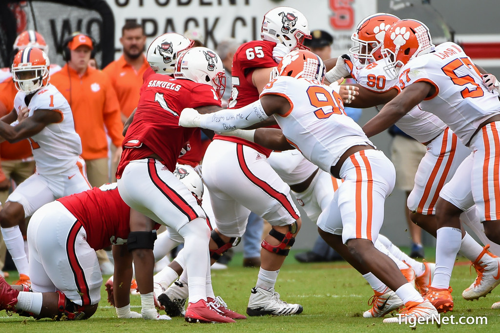 Clemson Football Photo of Clelin Ferrell and NC State