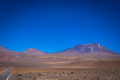 The landscape in North Chile was colourful and include dozens of volcanoes and even some glaciers.