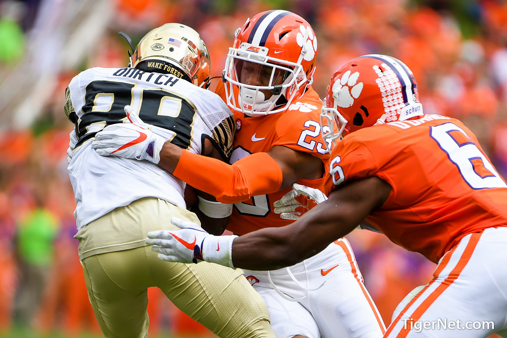 Clemson Football Photo of Van Smith and Wake Forest
