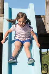 20171013_8901_7D2-93 Kaylee on the slide at Thompson Park (286/365)