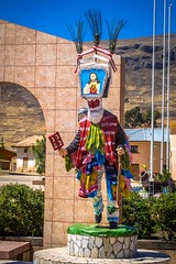 Some very colourful statues in some of the towns.