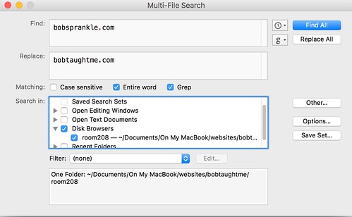 MultiFile Search in TextWrangler by Wesley Fryer, on Flickr