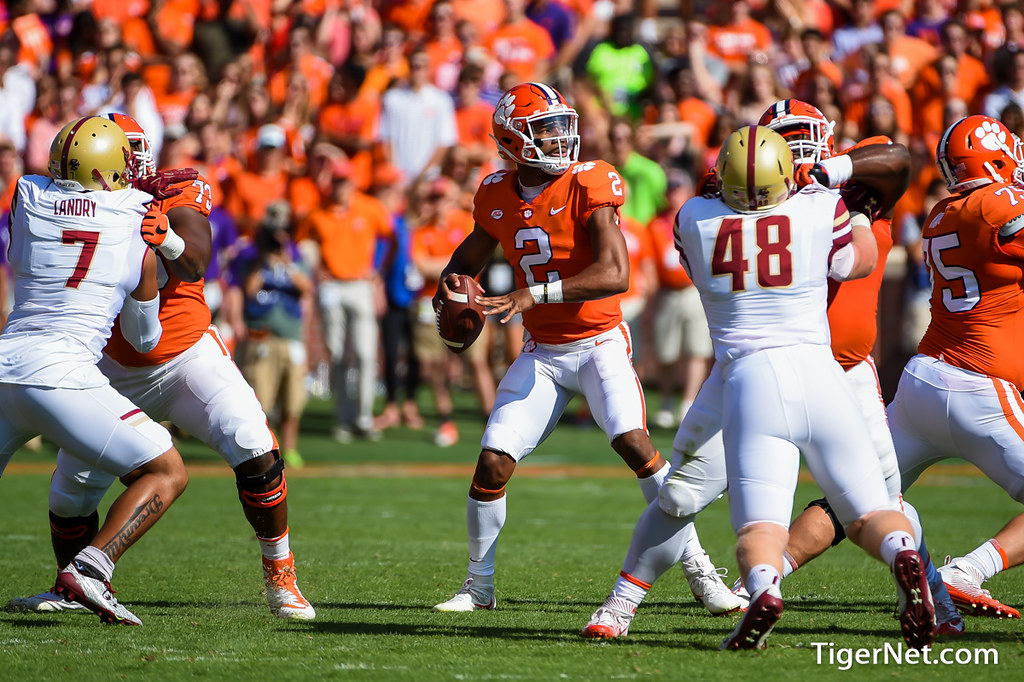 Clemson Football Photo of Kelly Bryant and Boston College
