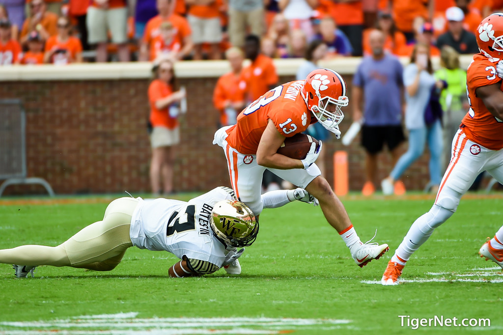 Clemson Football Photo of Hunter Renfrow and Wake Forest
