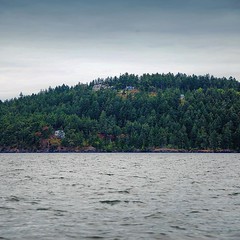 At the top of San Juan Island, Washington. The Main House, the Guest House & the Shop can be seen from the Salish Sea ~> Link In Bio <~ . . . #eaglesnestestate #salishsea #architecturephotography #landscapephotography #pnw #estates #luxuryrealestate #isla