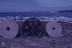 Water mill wheels near Skara Brae. Mainland