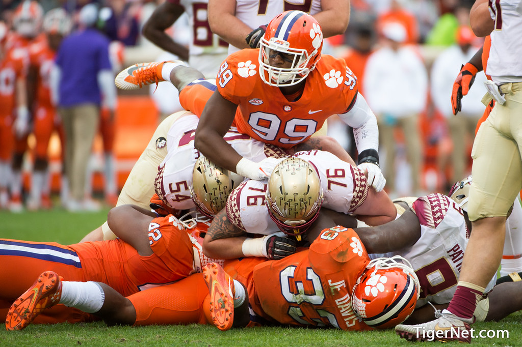 Clemson Football Photo of Clelin Ferrell and Florida State