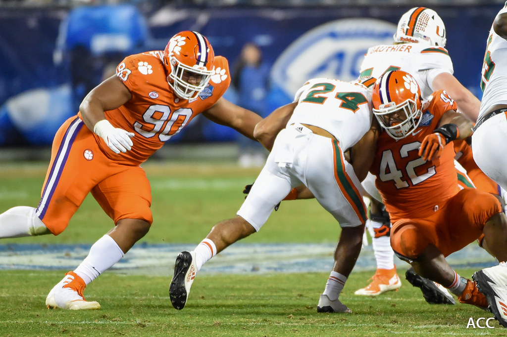 Clemson Football Photo of Christian Wilkins and Dexter Lawrence