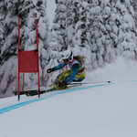 FIS Coaches Cup Sun Peaks Ladies GS - Dorothee Faucher (3rd place) PHOTO CREDIT: Chris Naas