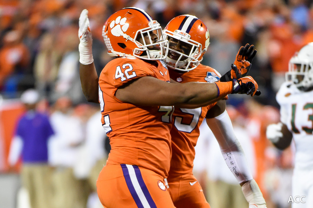 Clemson Football Photo of Christian Wilkins and Clelin Ferrell