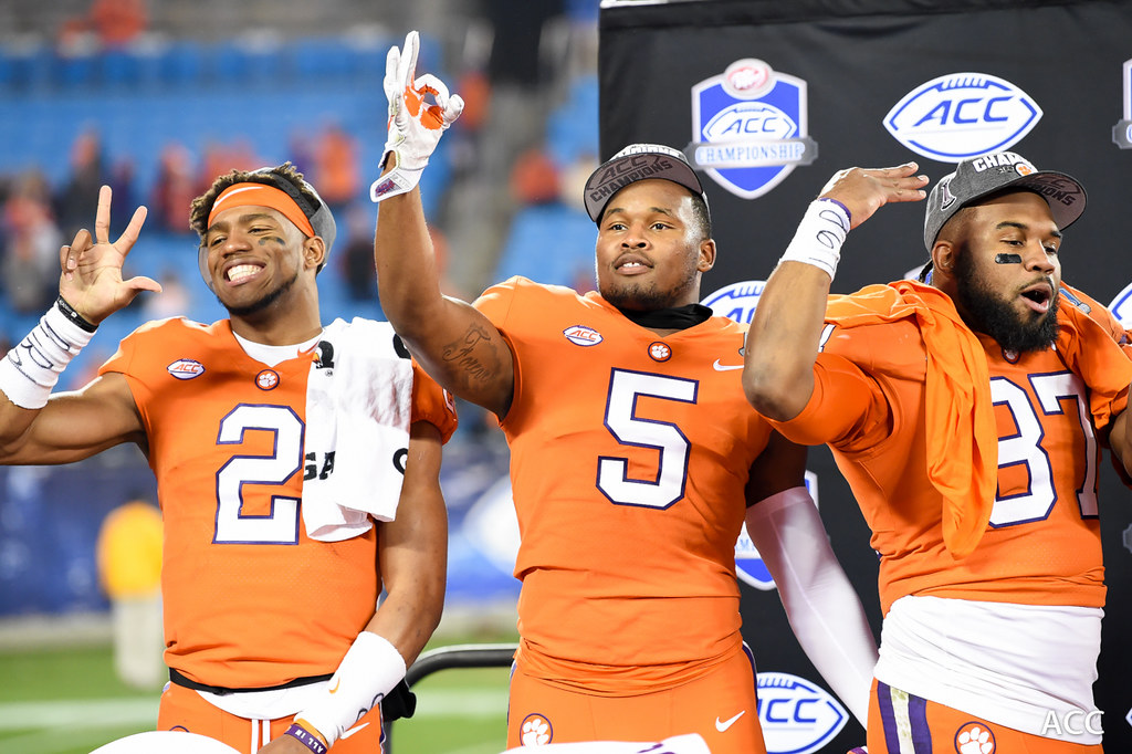Clemson Football Photo of Kelly Bryant and Shaq Smith and miami
