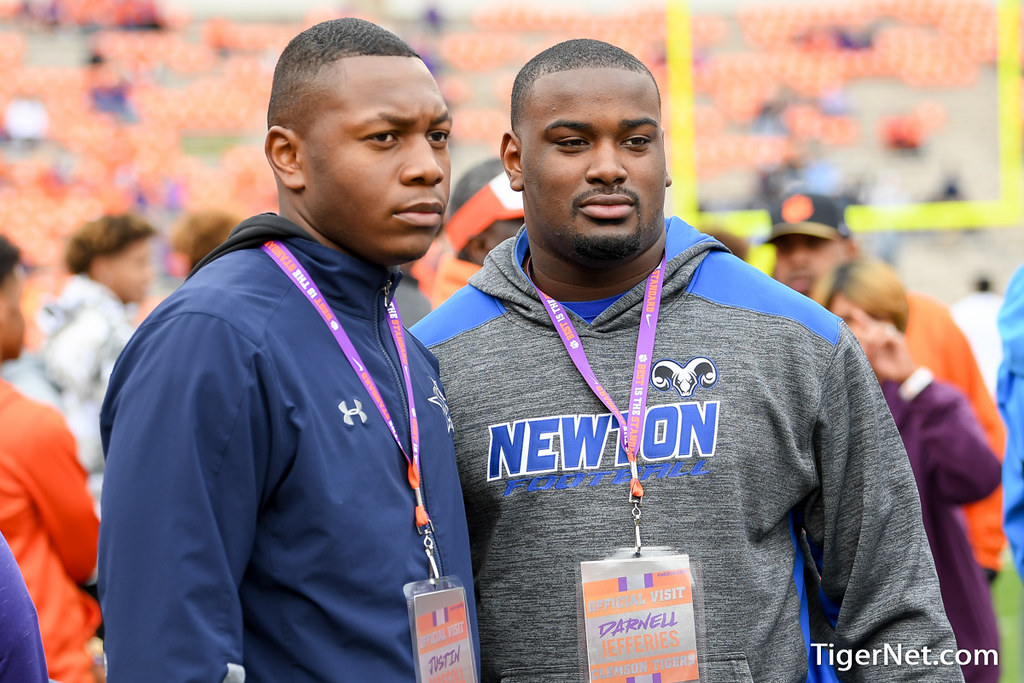 Clemson Recruiting Photo of Darnell Jefferies and Justin Mascoll and thecitadel