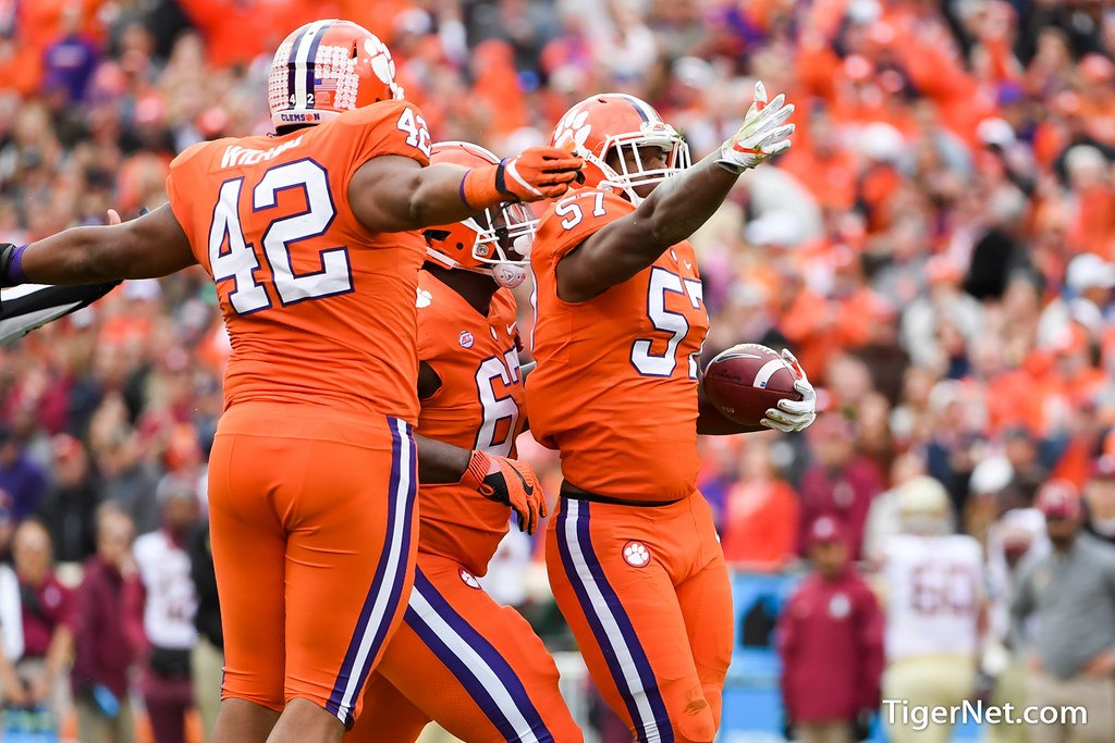 Clemson Football Photo of Tre Lamar and Florida State