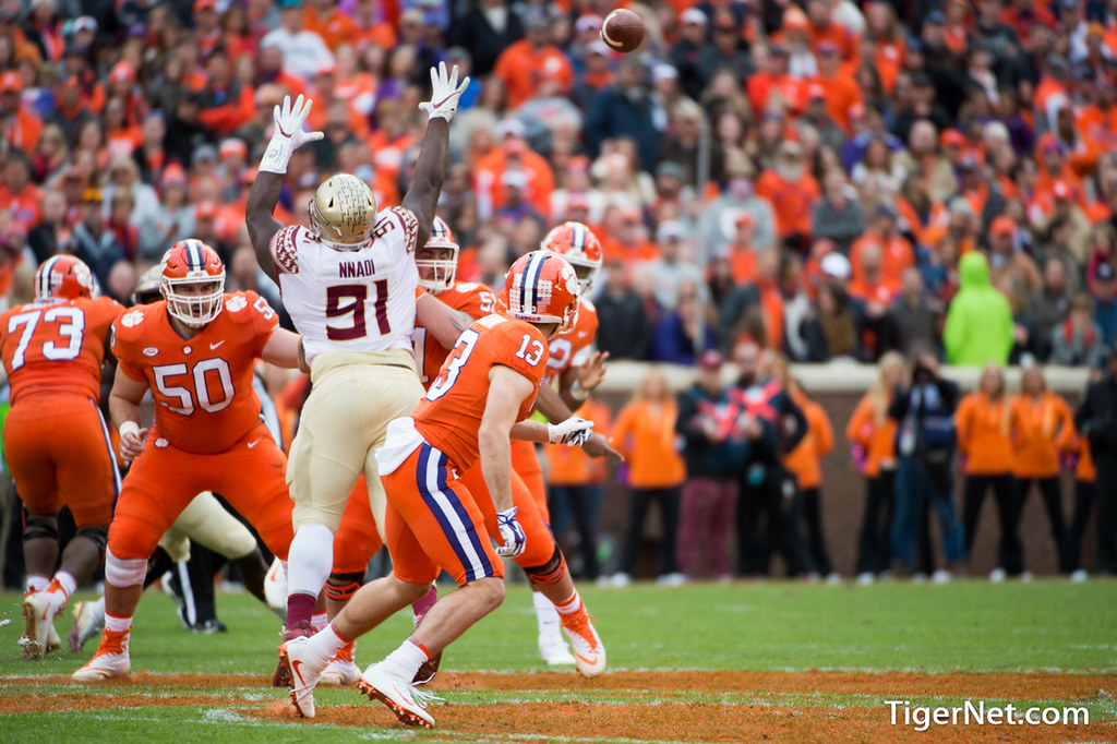 Clemson Football Photo of Hunter Renfrow and Florida State