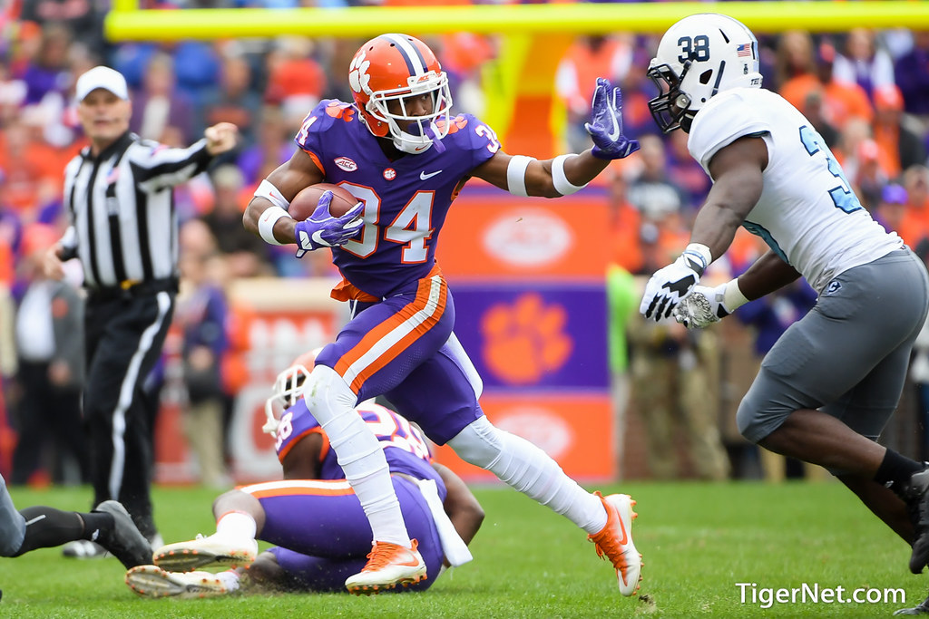 Clemson Football Photo of Ray-Ray McCloud and thecitadel