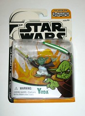 yoda star wars the clone wars micro series basic action figures hasbro 2003 mosc a