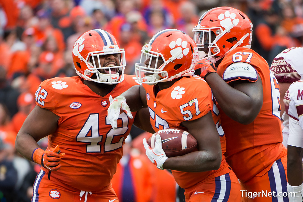 Clemson Football Photo of Christian Wilkins and Tre Lamar and Florida State