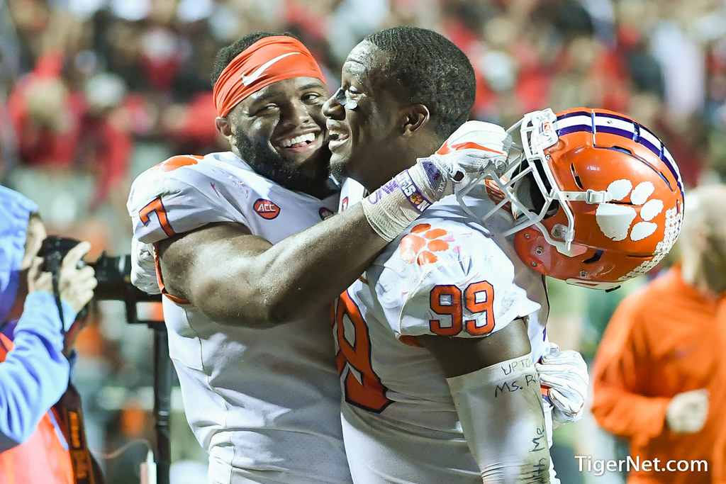 Clemson Football Photo of Austin Bryant and Clelin Ferrell and NC State