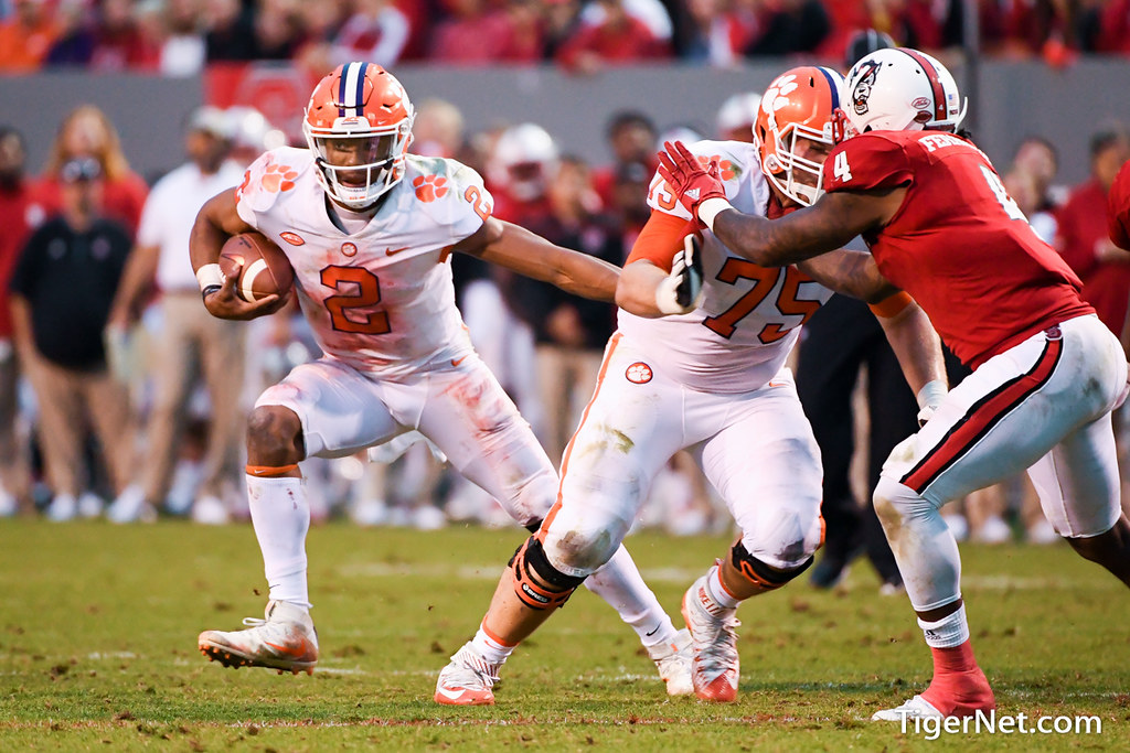 Clemson Football Photo of Kelly Bryant and Mitch Hyatt and NC State