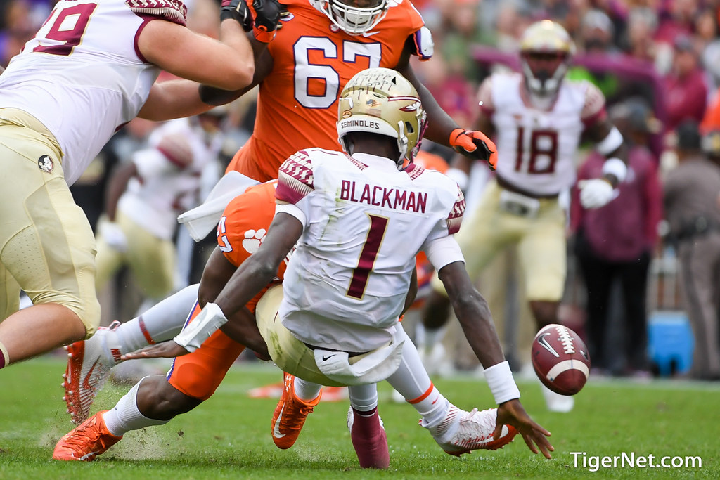 Clemson Football Photo of Tre Lamar and Florida State