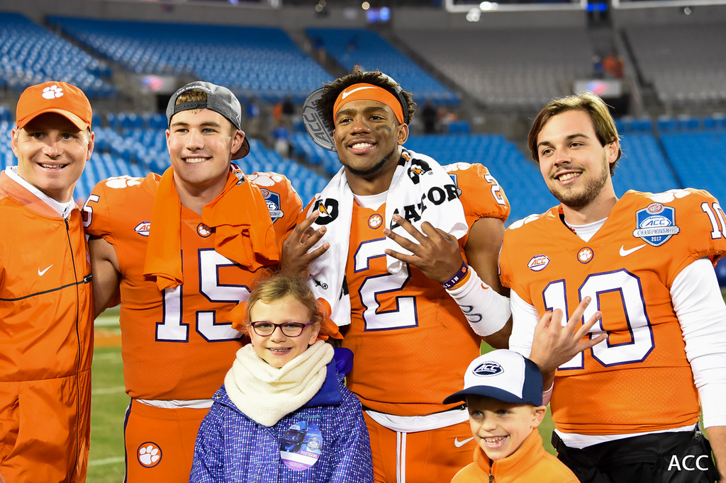 Clemson Football Photo of Hunter Johnson and Kelly Bryant and miami