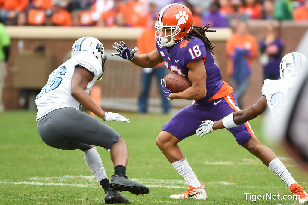 Clemson Football Photo of TJ Chase and thecitadel