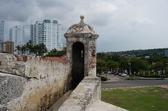 Part of the 11 Kilometers of Defensive Walls that Protect Old Town Cartagena. • <a style="font-size:0.8em;" href="http://www.flickr.com/photos/28558260@N04/38100169454/" target="_blank">View on Flickr</a>