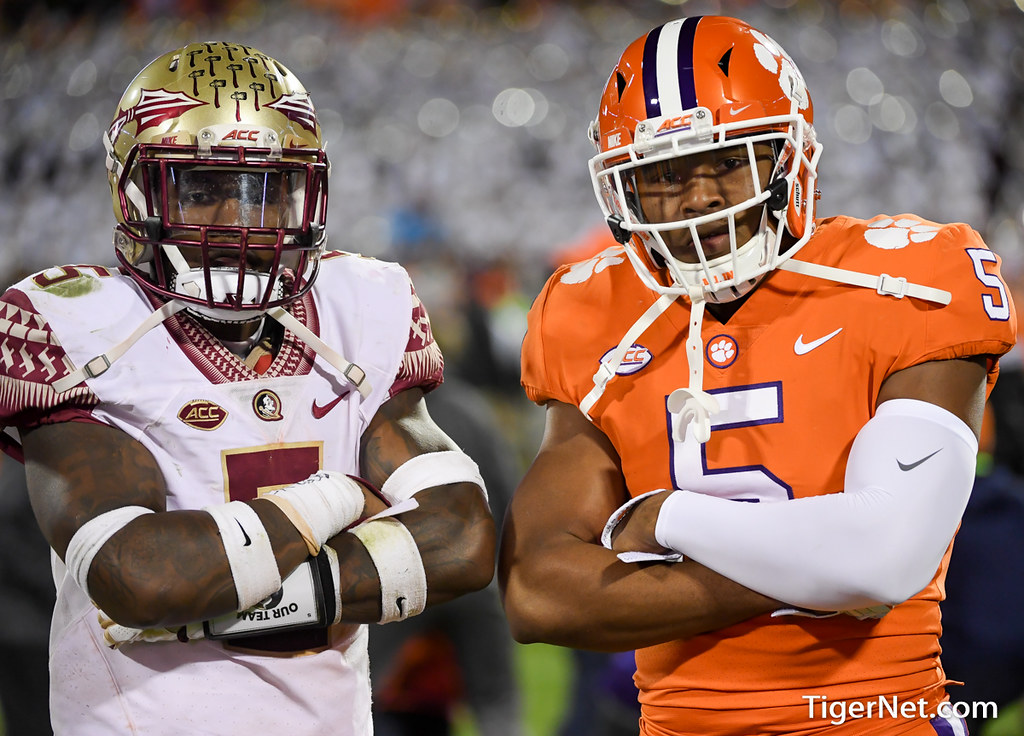 Clemson Football Photo of Shaq Smith and Florida State