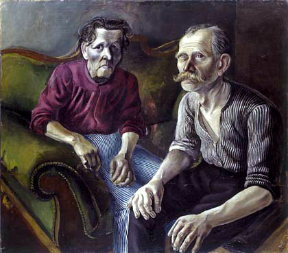 Otto Dix, Bildnis der Eltern / Portrait of the Parents (1921)