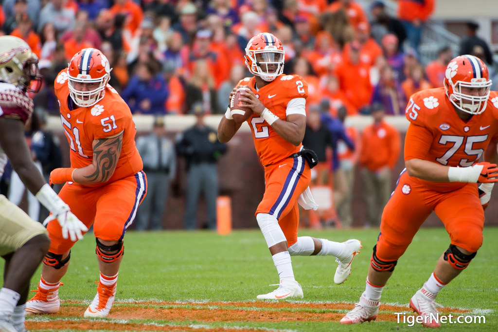 Clemson Football Photo of Kelly Bryant and Florida State